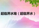 超臨界水堆（超臨界水）