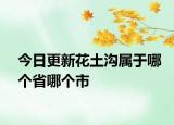 今日更新花土溝屬于哪個省哪個市