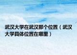 武漢大學(xué)在武漢那個位置（武漢大學(xué)具體位置在哪里）