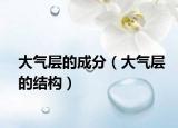 大氣層的成分（大氣層的結(jié)構(gòu)）