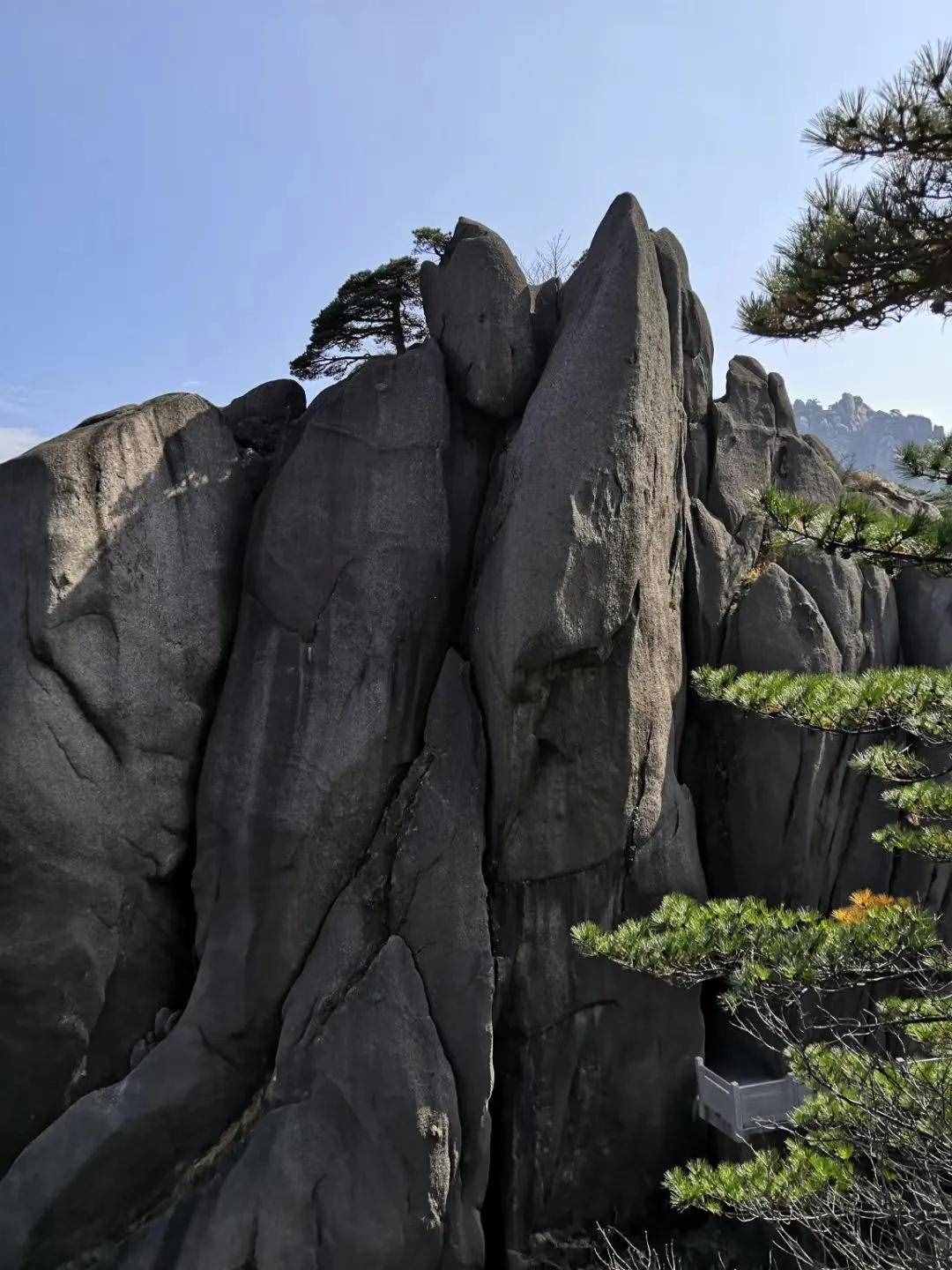 大美黃山奇松怪石