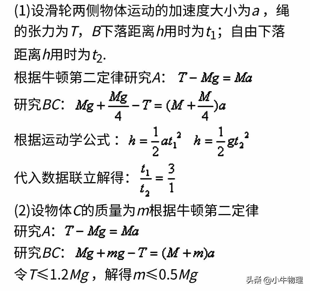 運(yùn)用系統(tǒng)牛頓第二定律快速解題