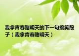 我拿青春賭明天的下一句搞笑段子（我拿青春賭明天）