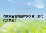 清代六品官帽頂珠多少錢（清代六大親王）