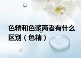 色精和色漿兩者有什么區(qū)別（色精）