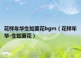 花樣年華生如夏花bgm（花樣年華-生如夏花）