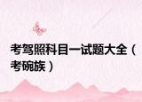 考駕照科目一試題大全（考碗族）