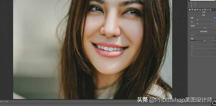 PS中的精修，給人物進行美白磨皮