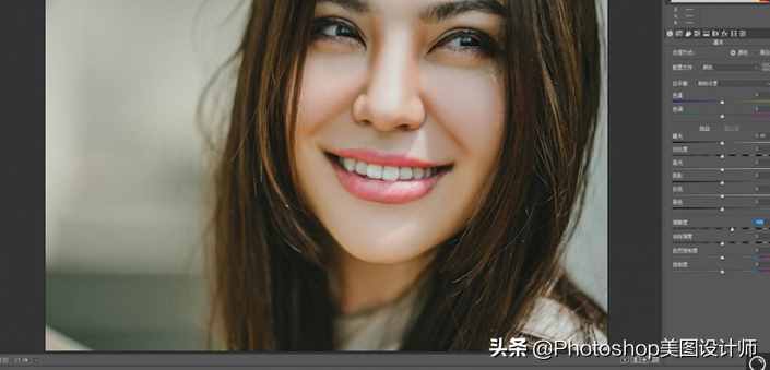 PS中的精修，給人物進行美白磨皮
