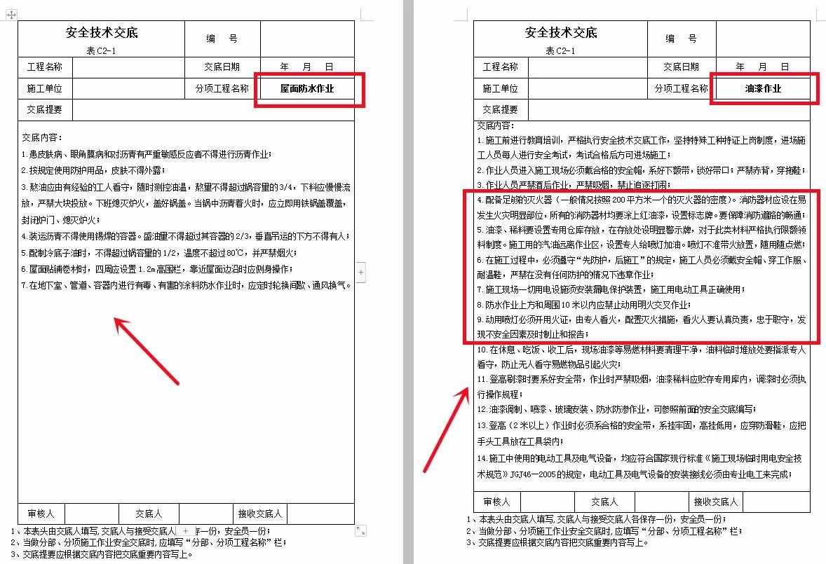 安全技術(shù)交底怎么寫？180個(gè)編制模板來幫你，Word格式可直接套用
