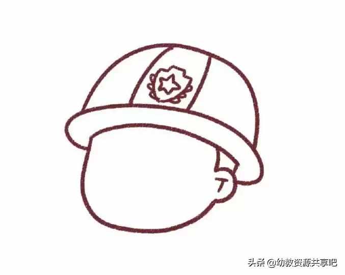 「簡筆畫教程」幼兒園簡筆畫教程之《我是小小消防員》