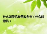 什么叫僚機專用改名卡（什么叫僚機）