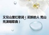 又見山里紅歌詞（買醉的人 荒山亮演唱歌曲）