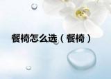 餐椅怎么選（餐椅）