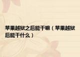蘋果越獄之后能干嘛（蘋果越獄后能干什么）