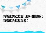 青霉素類過敏幽門螺桿菌耐藥（青霉素類過敏反應(yīng)）