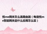 悅me網(wǎng)關(guān)怎么連路由器（電信悅me智能網(wǎng)關(guān)是什么應(yīng)用怎么裝）