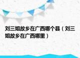 劉三姐故鄉(xiāng)在廣西哪個縣（劉三姐故鄉(xiāng)在廣西哪里）