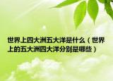 世界上四大洲五大洋是什么（世界上的五大洲四大洋分別是哪些）
