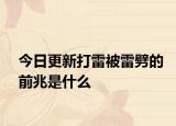 今日更新打雷被雷劈的前兆是什么
