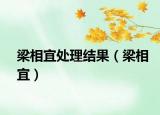 梁相宜處理結(jié)果（梁相宜）