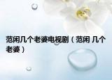 范閑幾個老婆電視?。ǚ堕e 幾個老婆）
