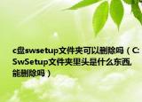 c盤swsetup文件夾可以刪除嗎（C:SwSetup文件夾里頭是什么東西,能刪除嗎）
