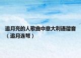 追月亮的人歌曲中意大利語諧音（追月連弩）
