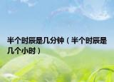 半個時辰是幾分鐘（半個時辰是幾個小時）