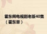 霍東閣電視劇老版40集（霍東章）