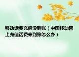 移動話費(fèi)充值沒到賬（中國移動網(wǎng)上充值話費(fèi)未到賬怎么辦）