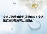 安逸花消費(fèi)額度可以提現(xiàn)嗎（安逸花的消費(fèi)額度可以提現(xiàn)么）