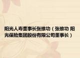 陽光人壽董事長張維功（張維功 陽光保險集團股份有限公司董事長）