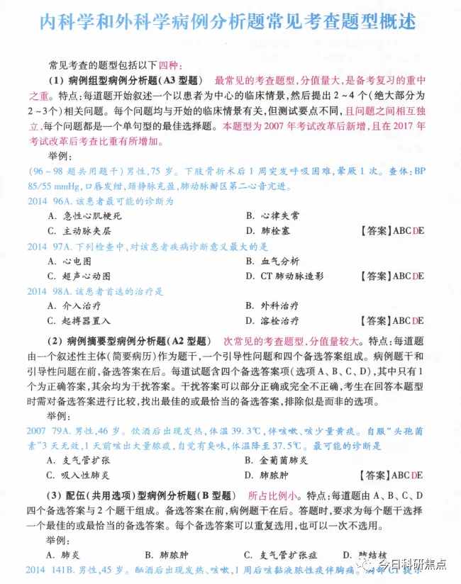 2021內(nèi)外科病例分析滿分指南