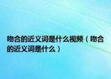 吻合的近義詞是什么視頻（吻合的近義詞是什么）