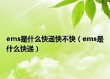 ems是什么快遞快不快（ems是什么快遞）