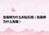 張雨綺為什么叫鉆石姐（張雨綺為什么離婚）
