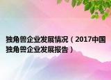 獨(dú)角獸企業(yè)發(fā)展情況（2017中國(guó)獨(dú)角獸企業(yè)發(fā)展報(bào)告）