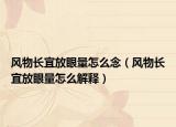 風物長宜放眼量怎么念（風物長宜放眼量怎么解釋）