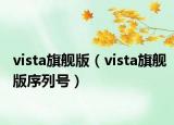 vista旗艦版（vista旗艦版序列號）