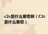 c2c是什么意思?。–2c是什么意思）