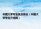 中國大學(xué)專業(yè)就業(yè)排名（中國大學(xué)專業(yè)介紹網(wǎng)）