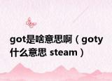 got是啥意思?。╣oty 什么意思 steam）