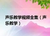 聲樂教學(xué)視頻全集（聲樂教學(xué)）