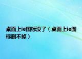 桌面上ie圖標(biāo)沒了（桌面上ie圖標(biāo)刪不掉）