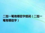 二加一筆有哪些字組詞（二加一筆有哪些字）
