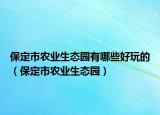 保定市農(nóng)業(yè)生態(tài)園有哪些好玩的（保定市農(nóng)業(yè)生態(tài)園）