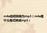 m4a如何轉換為mp3（m4a是什么格式轉成mp3）