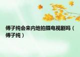 傅子純會來內(nèi)地拍攝電視劇嗎（傅子純）