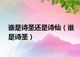 誰(shuí)是詩(shī)圣還是詩(shī)仙（誰(shuí)是詩(shī)圣）